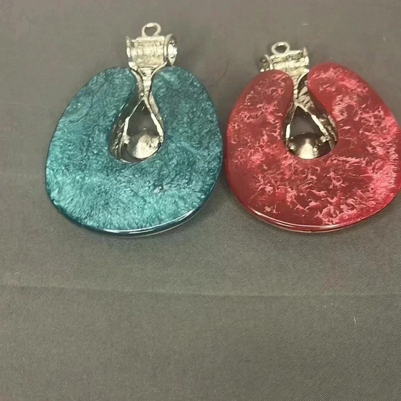 Fashion blue and red large pendants - Picture 2 of 3